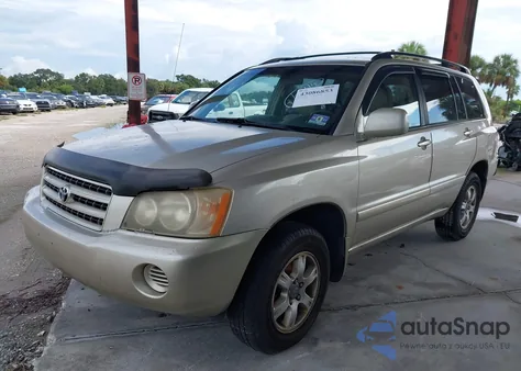 2002 Toyota Highlander V6 from USA, damaged, VIN JTEHF21AX20087716
